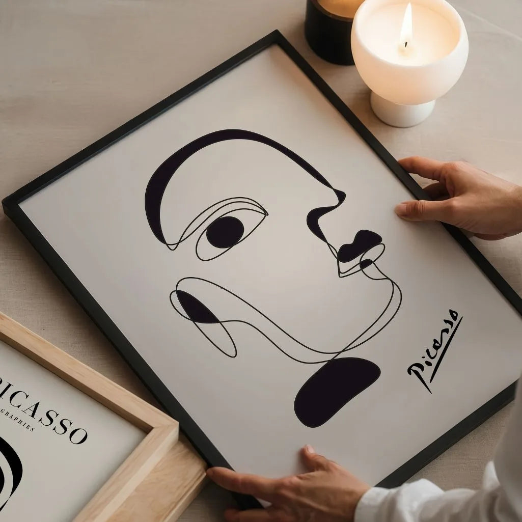 Póster inspirado en Pablo Picasso – Línea del pensamiento