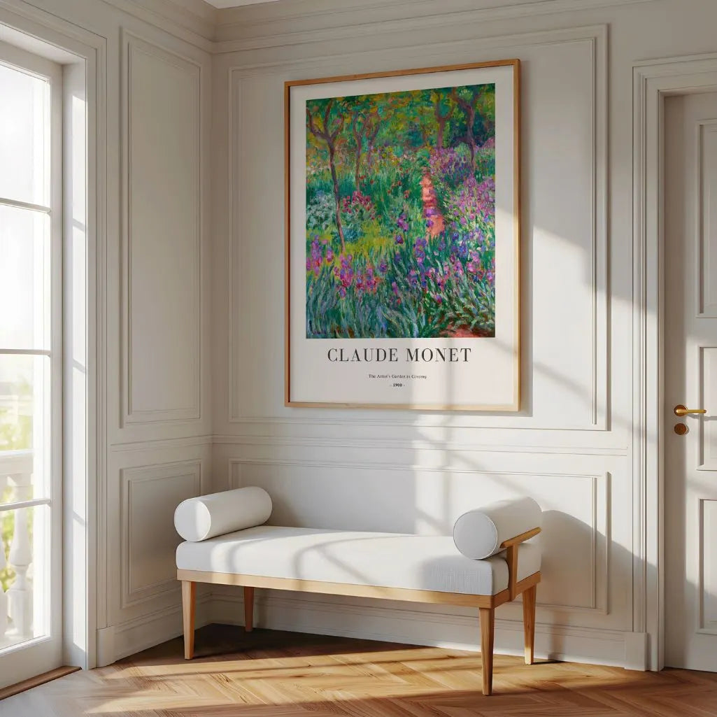 Claude Monet – El Jardín del Artista en Giverny Póster