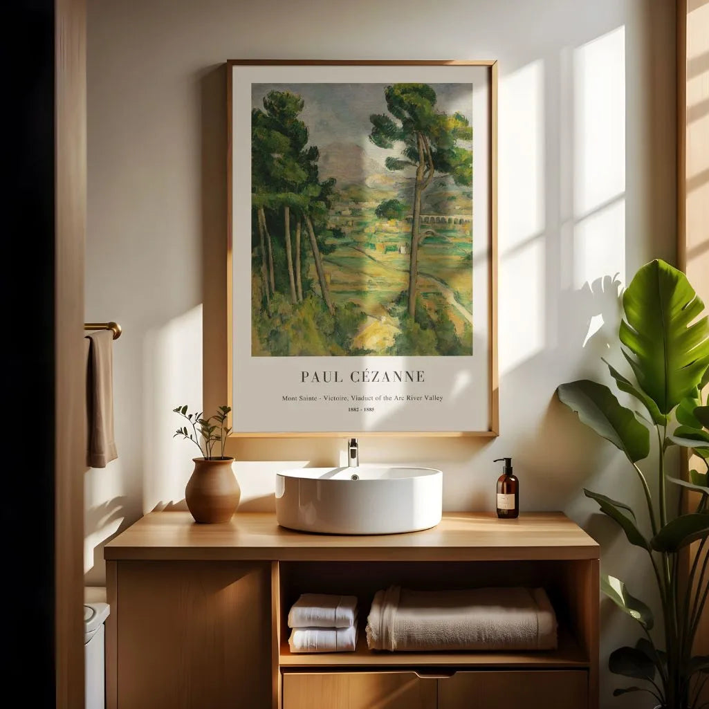 Paul Cézanne – viaducto del valle del Arc Póster