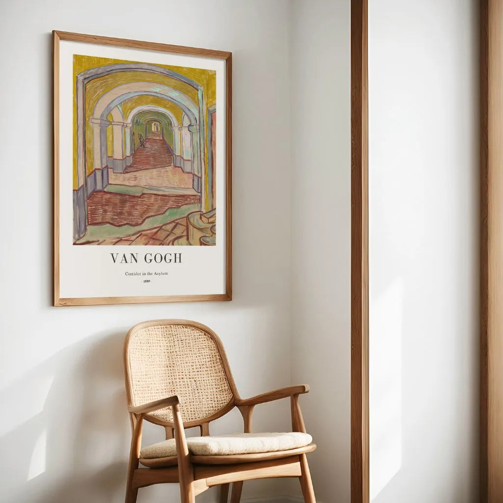 Vincent van Gogh – Pasillo del asilo Póster