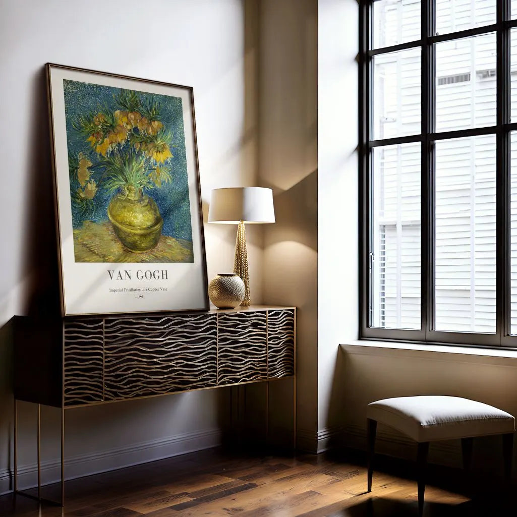 Póster Vincent van Gogh – Fritilarias imperiales en jarrón de cobre
