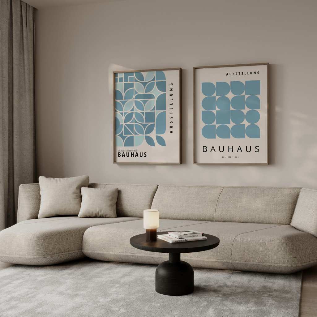 Bauhaus Azul – Set de 2 pósteres