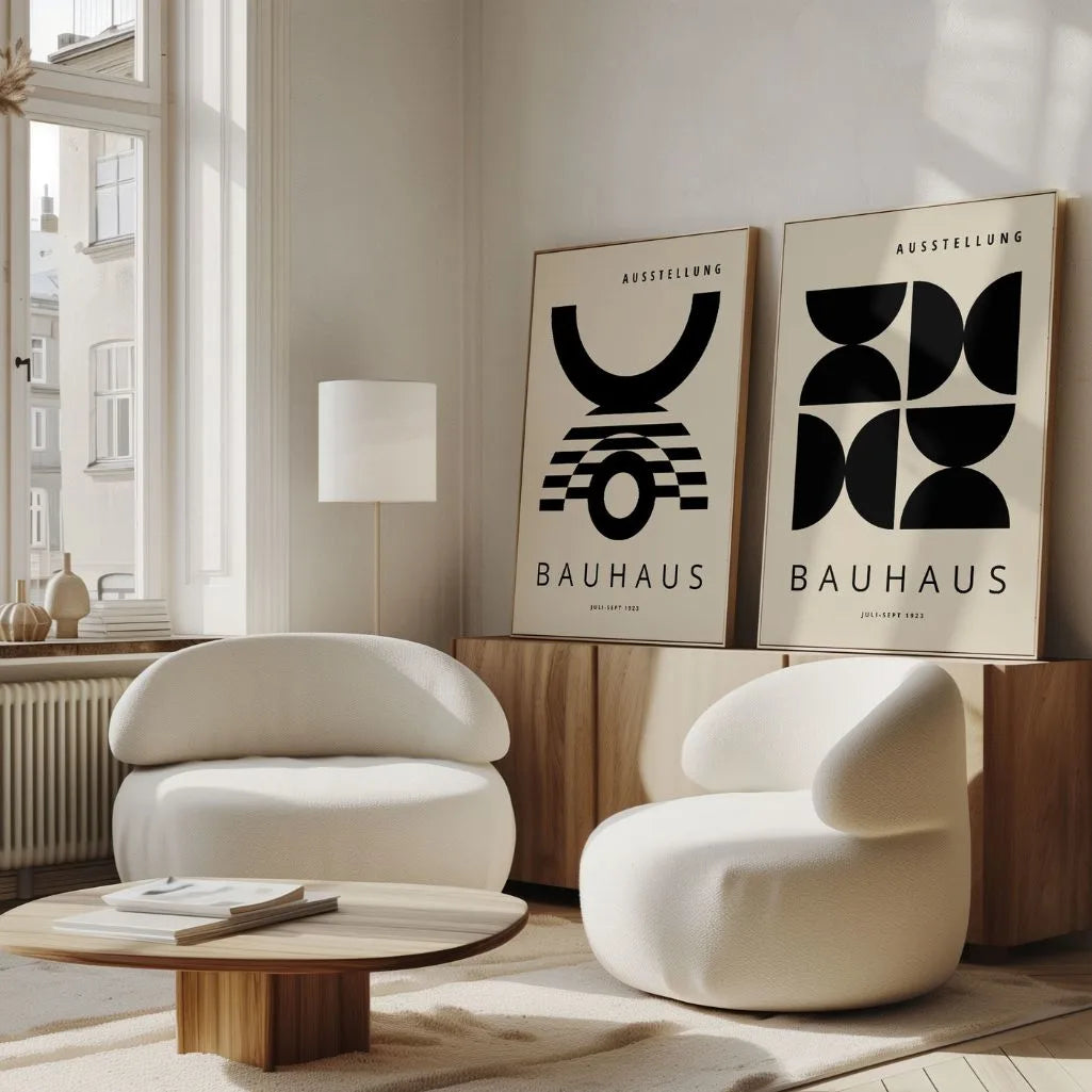 Bauhaus Formas negras – Set de 2 pósteres