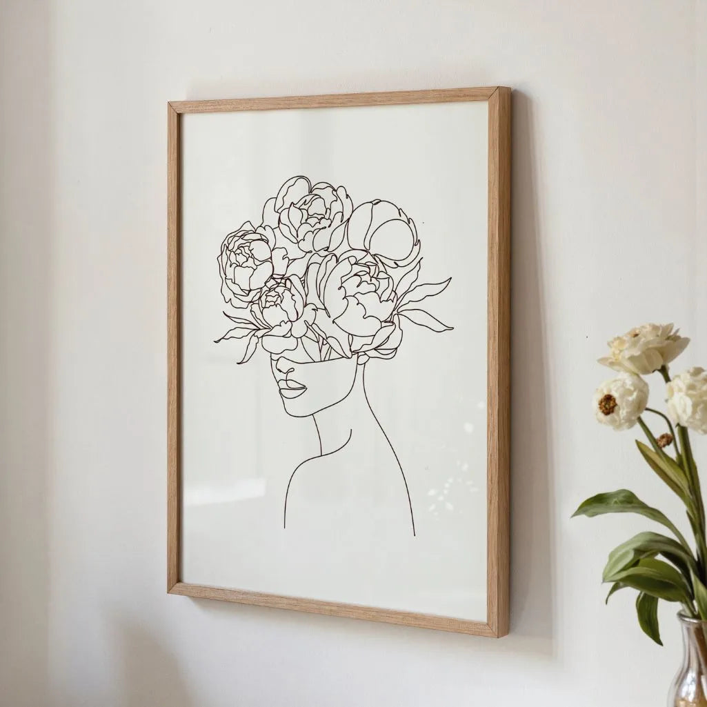 Póster – Pensamiento floral