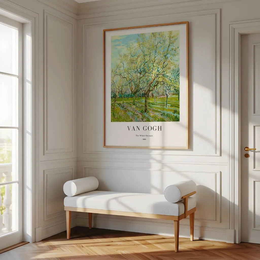 Póster Vincent van Gogh – El huerto blanco
