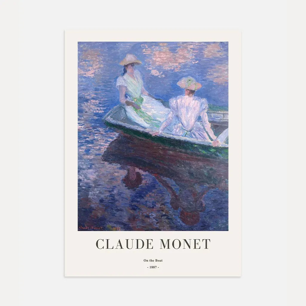Claude Monet – En la barca (1887) Póster
