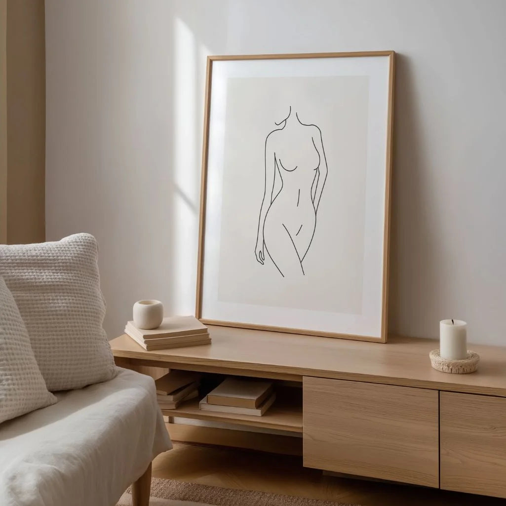 Póster – Línea femenina elegante
