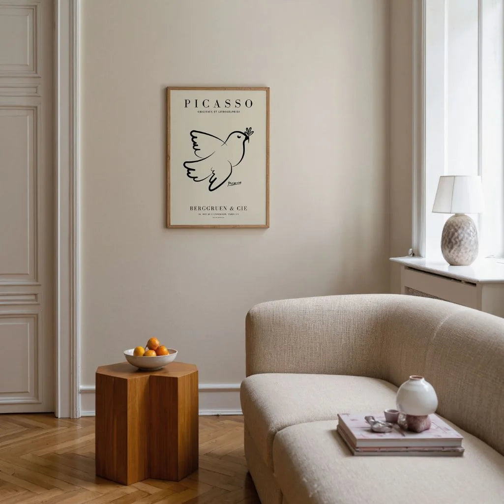 Póster inspirado en Pablo Picasso – Paloma de la esperanza