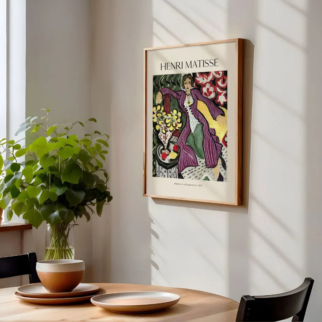 Henri Matisse Póster – Mujer con abrigo violeta