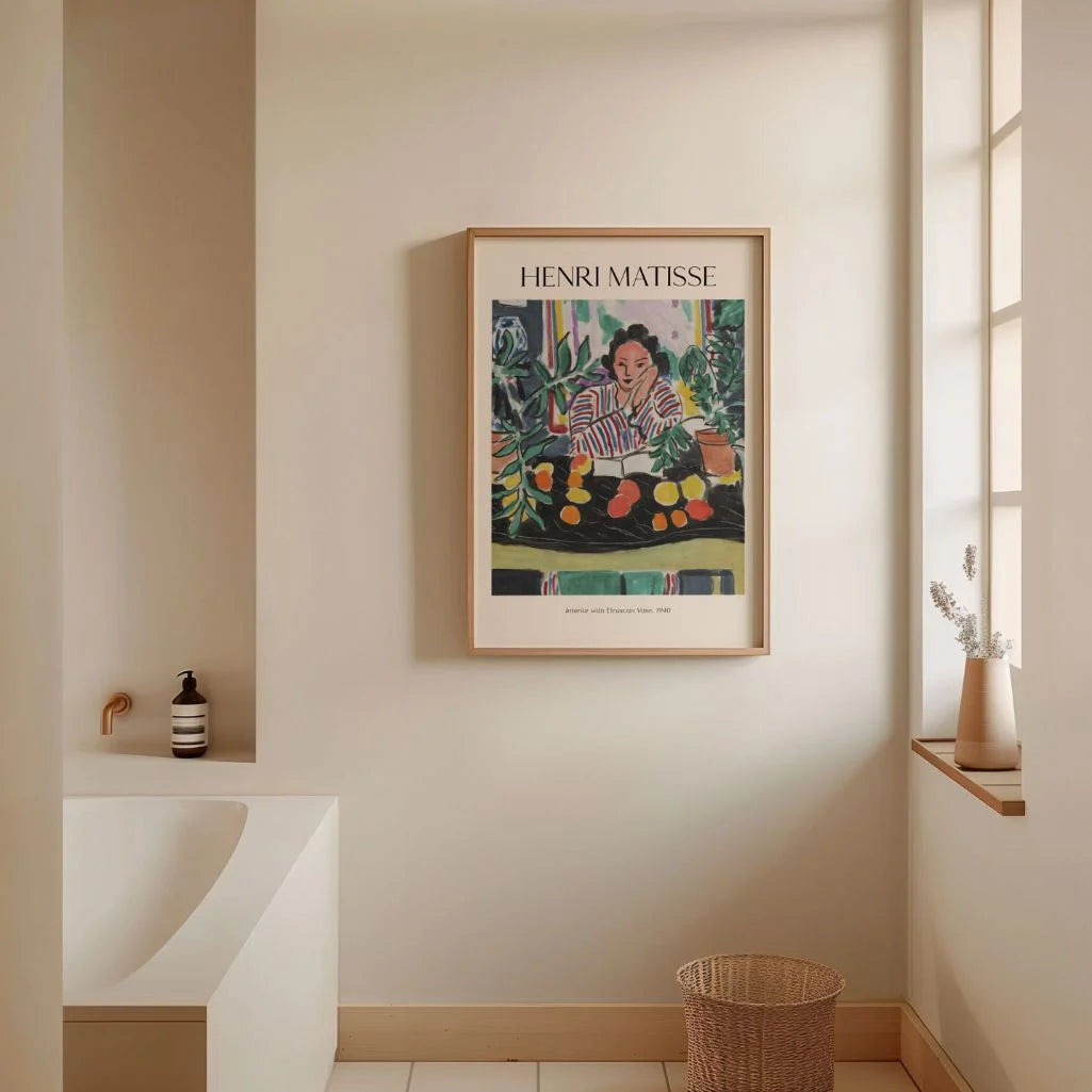 Henri Matisse Póster – Interior con vaso etrusco