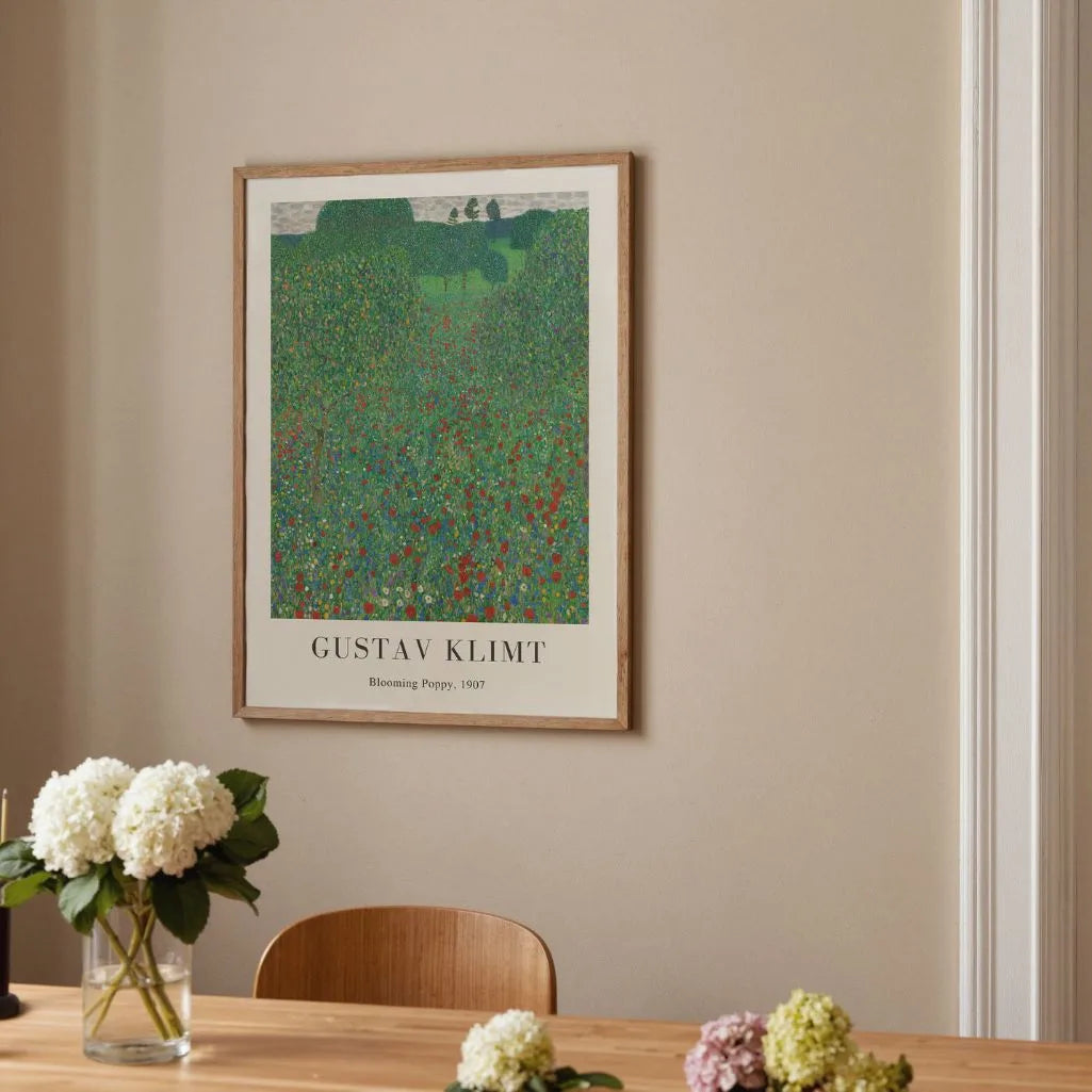 Gustav Klimt Póster – Amapola en flor