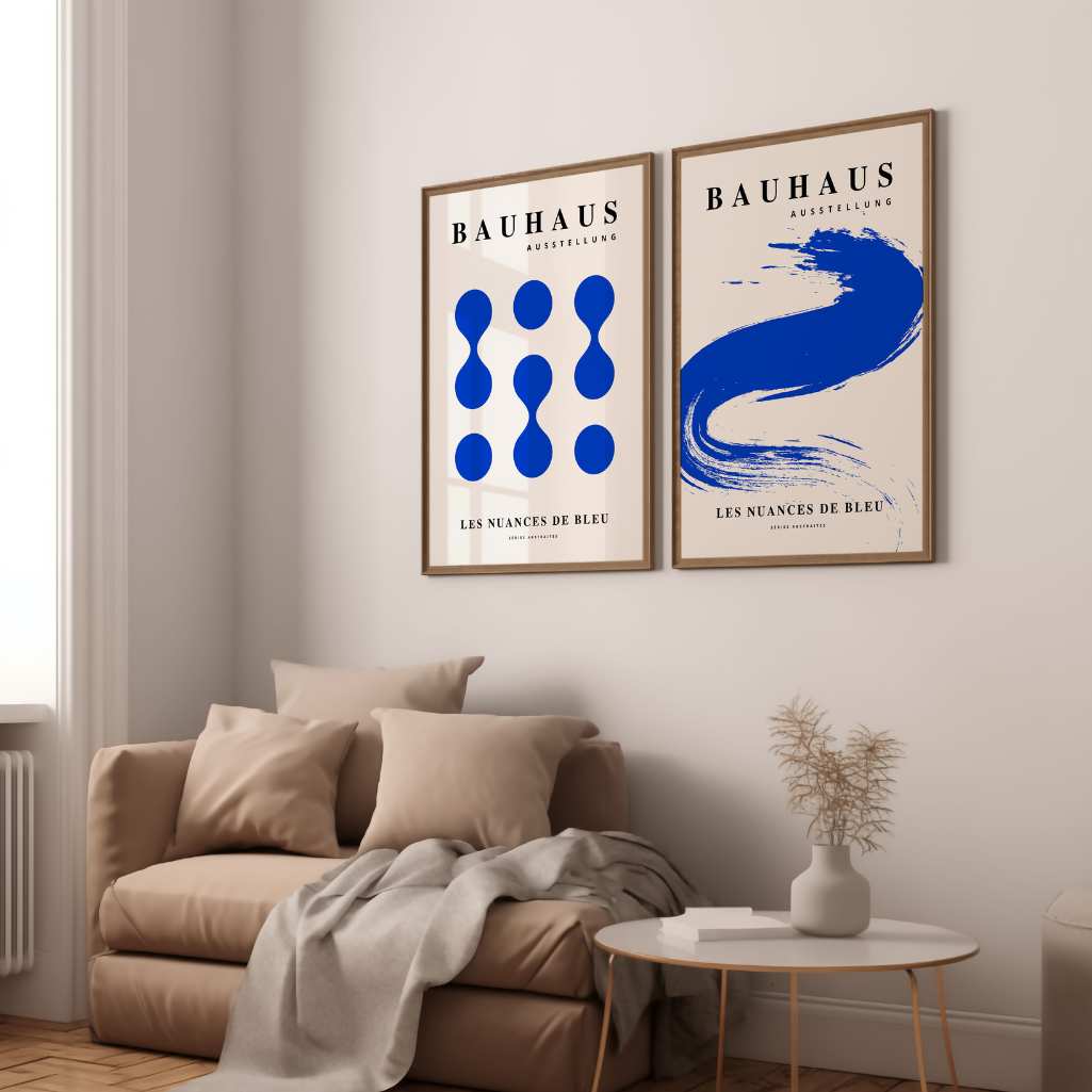 Bauhaus Azul – Set de 2 pósteres