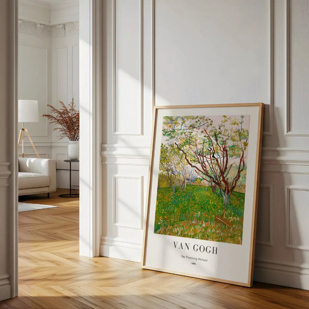 Vincent van Gogh – Huerto en flor Póster
