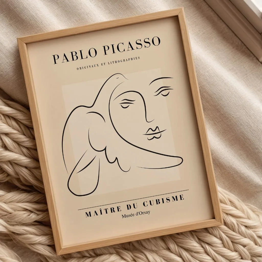 Póster inspirado en Pablo Picasso – Mirada serena