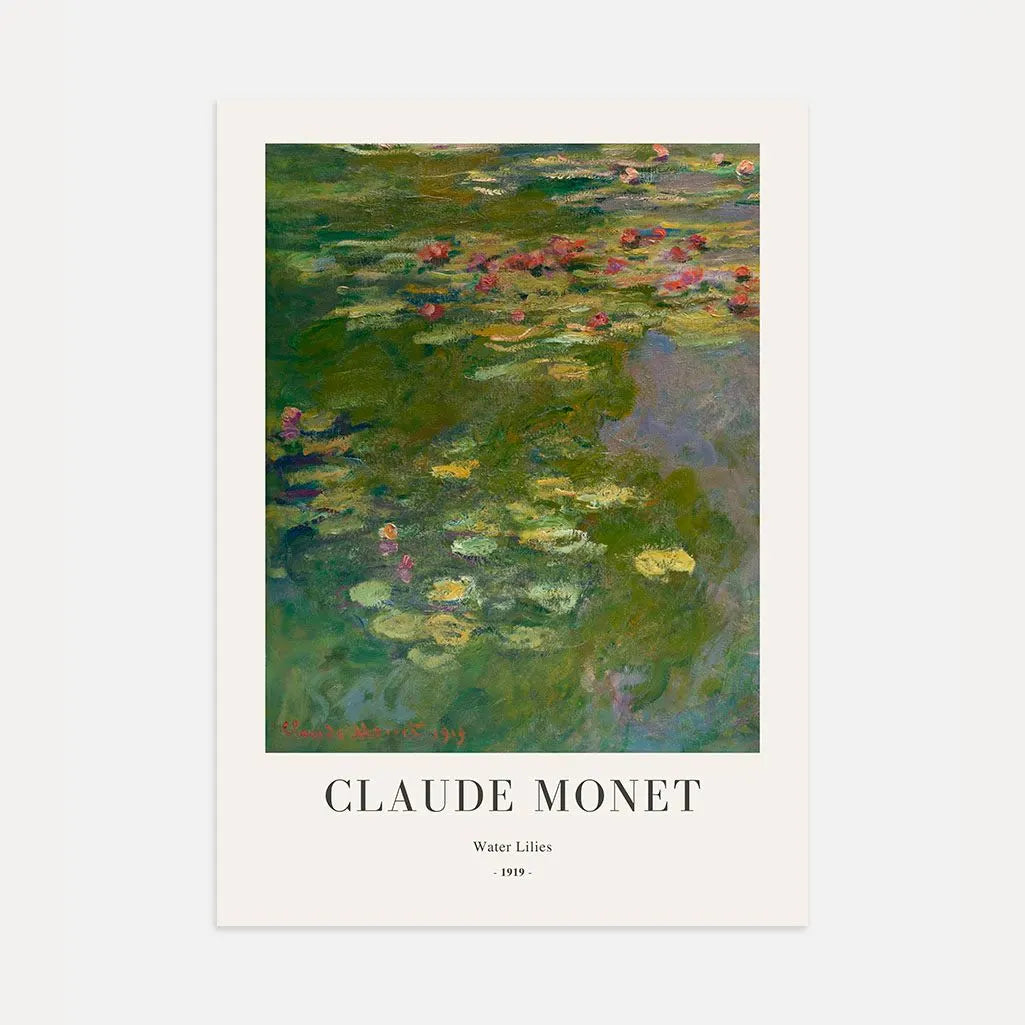 Claude Monet – Nenúfares Póster 1919