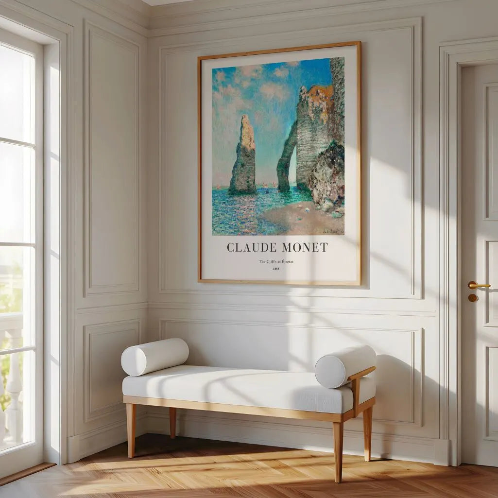 Póster Claude Monet – Acantilados de Étretat