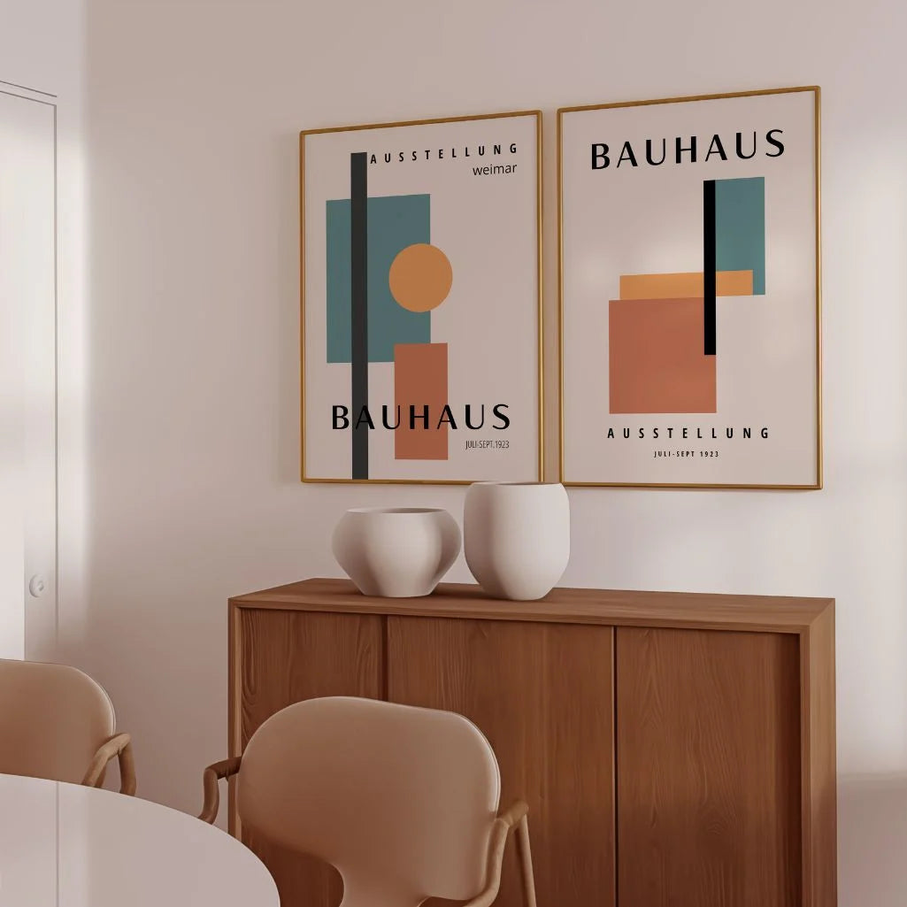 Bauhaus Formas Color – Set de 2 pósteres
