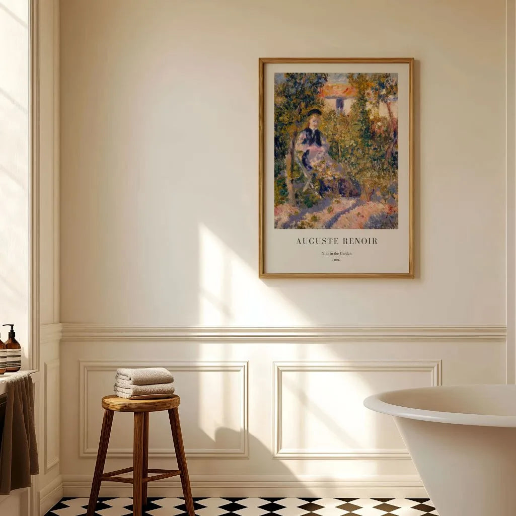 Auguste Renoir – Nini en el jardín Póster