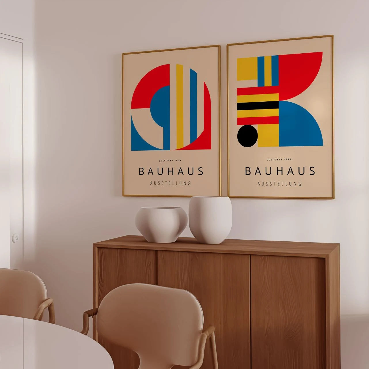 Bauhaus Colores primarios – Set de 2 pósteres