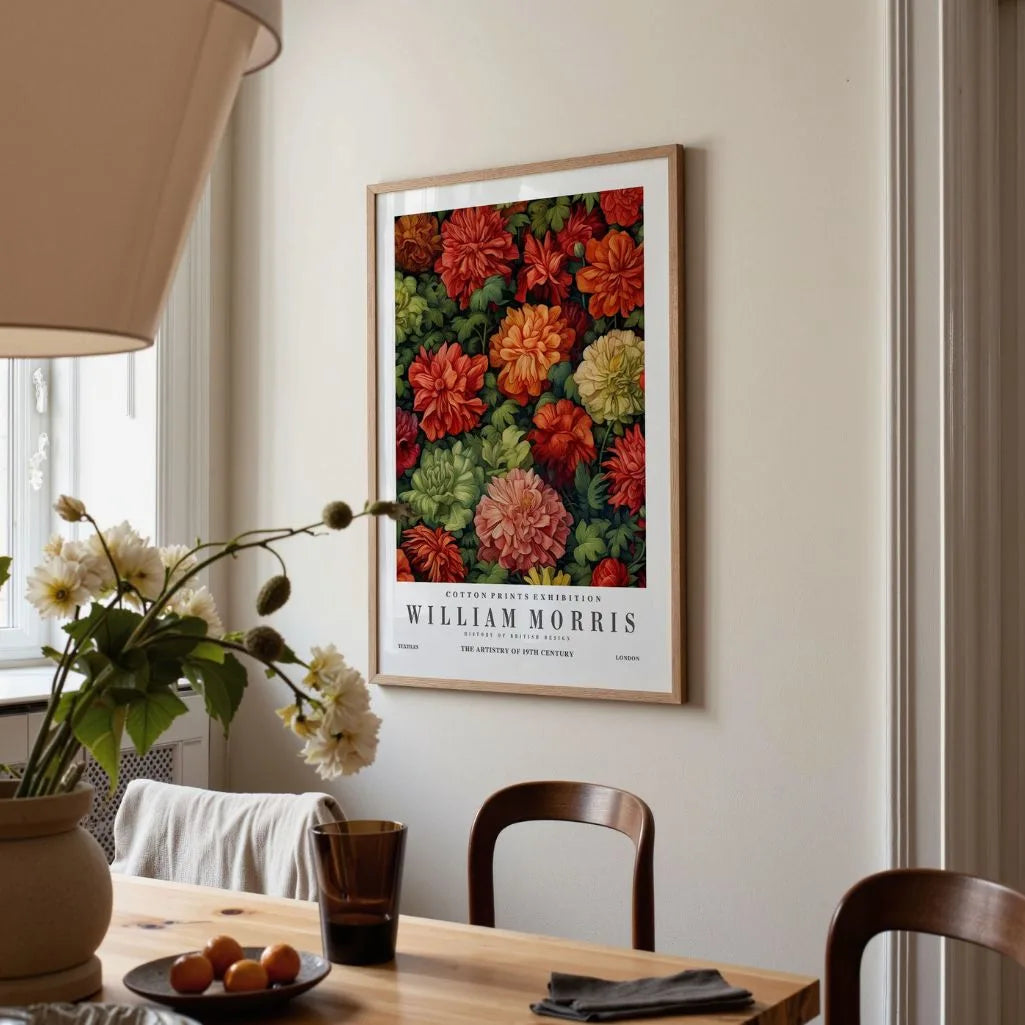 Póster – Motivo Floral Arts & Crafts