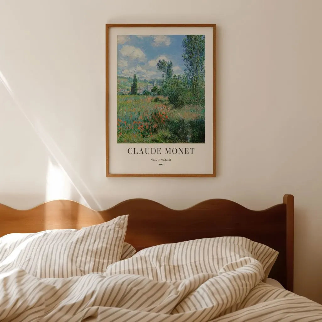 Claude Monet – Vista de Vétheuil Póster