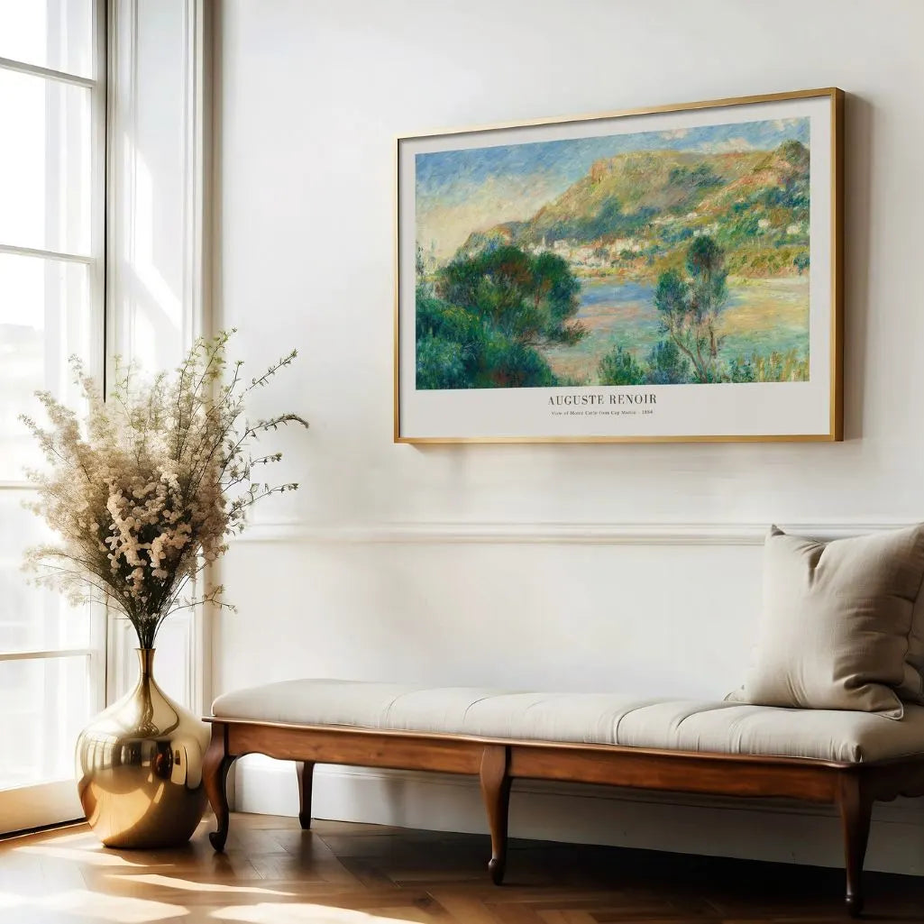 Auguste Renoir – Vista de Menton Póster