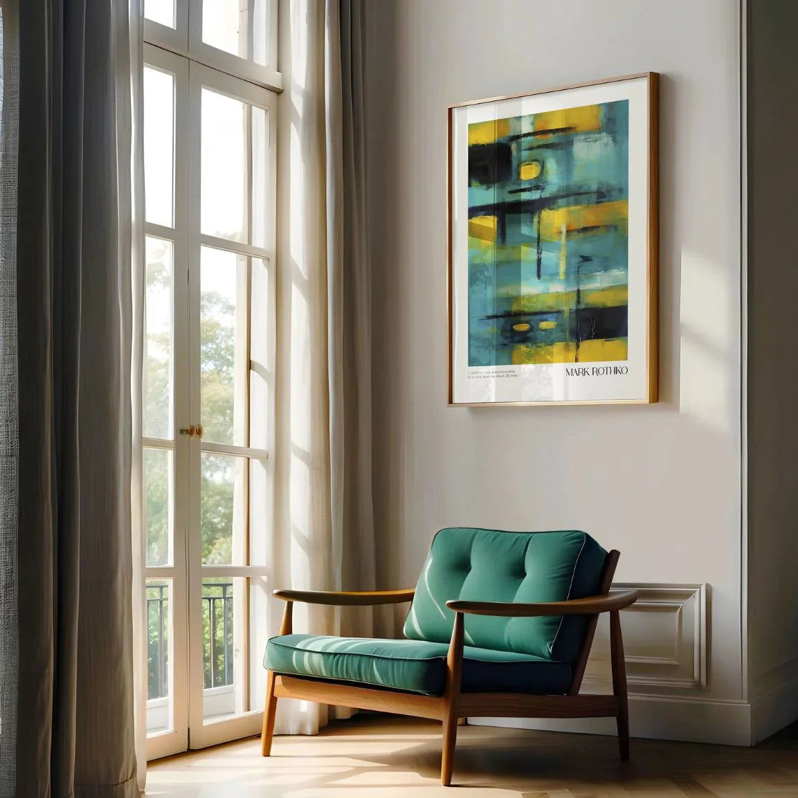 Rothko Póster Dorado
