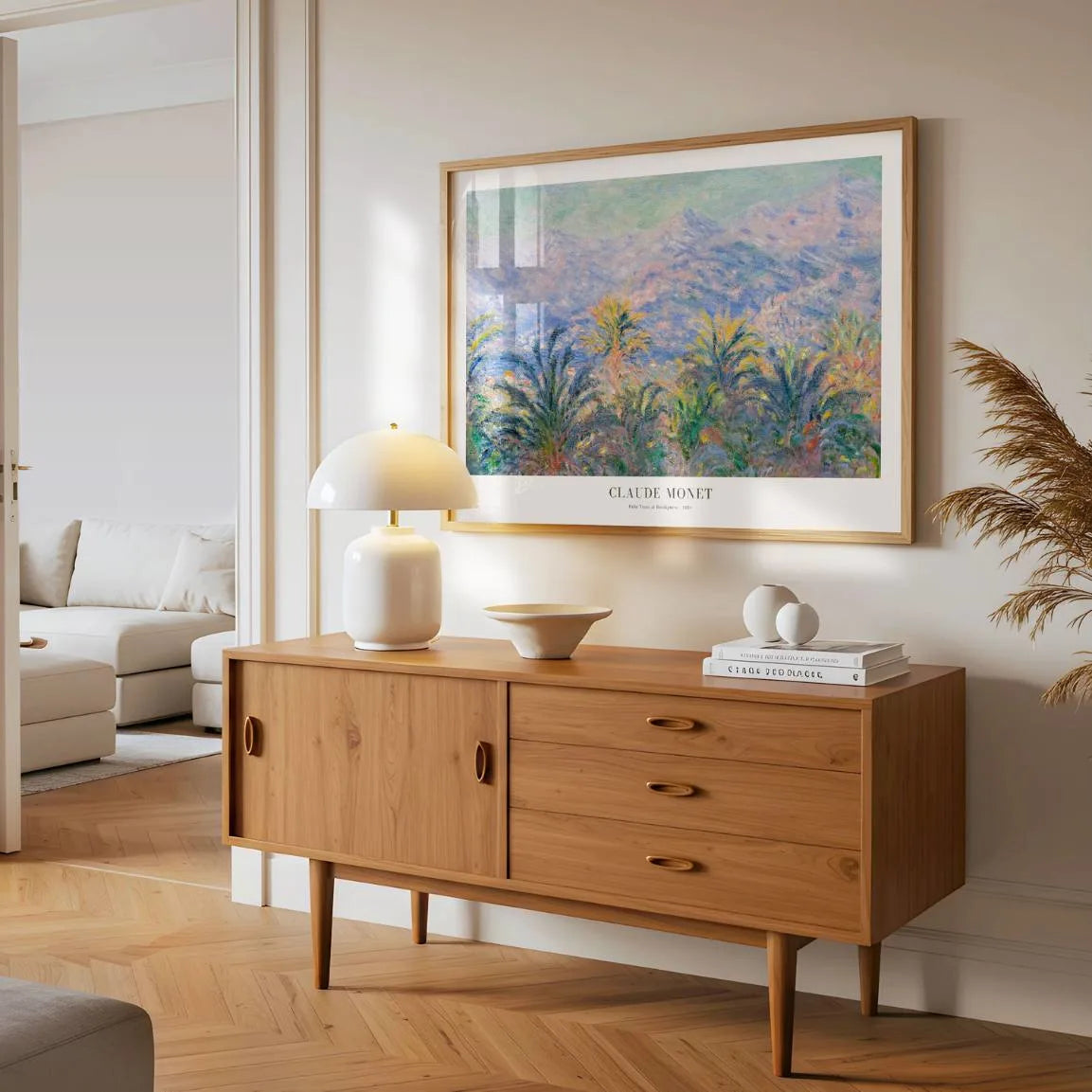 Póster Claude Monet – Palmeras en Bordighera