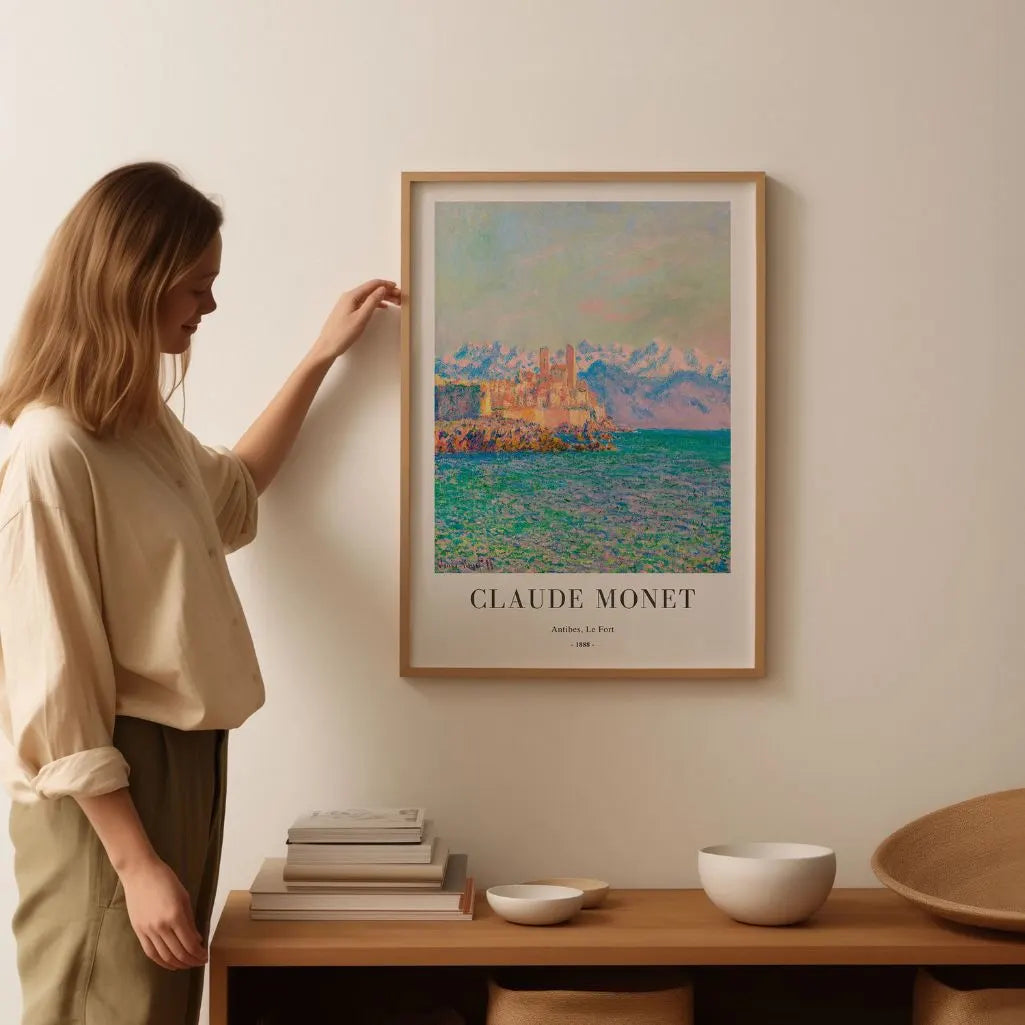 Claude Monet – Antibes, El Fuerte Póster