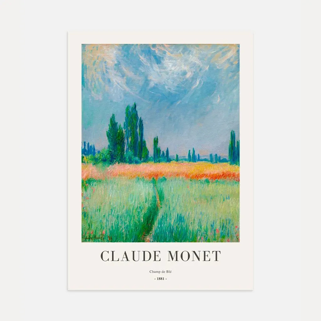 Claude Monet – Campo de trigo Póster