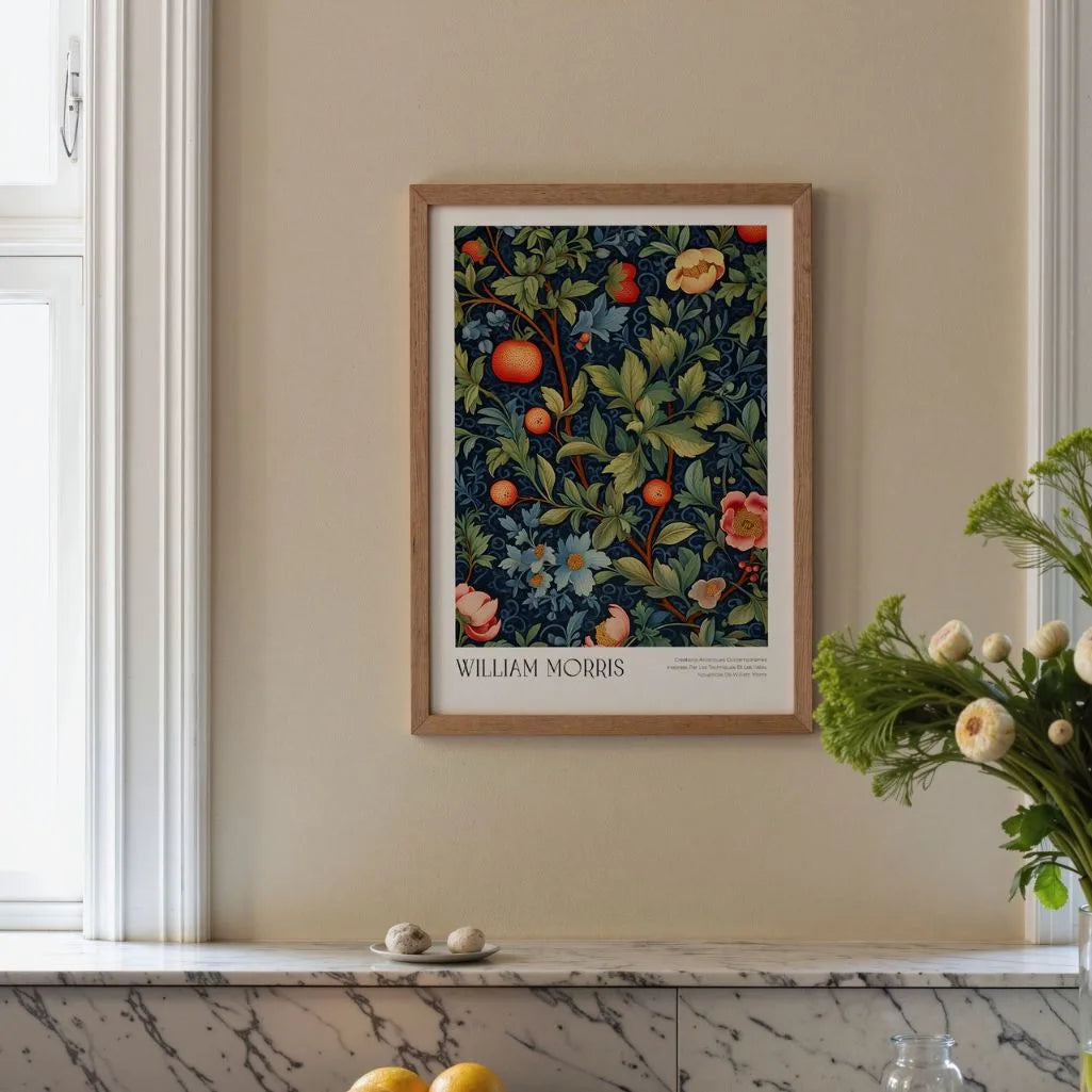 Póster – Frutas & Motivo Botánico