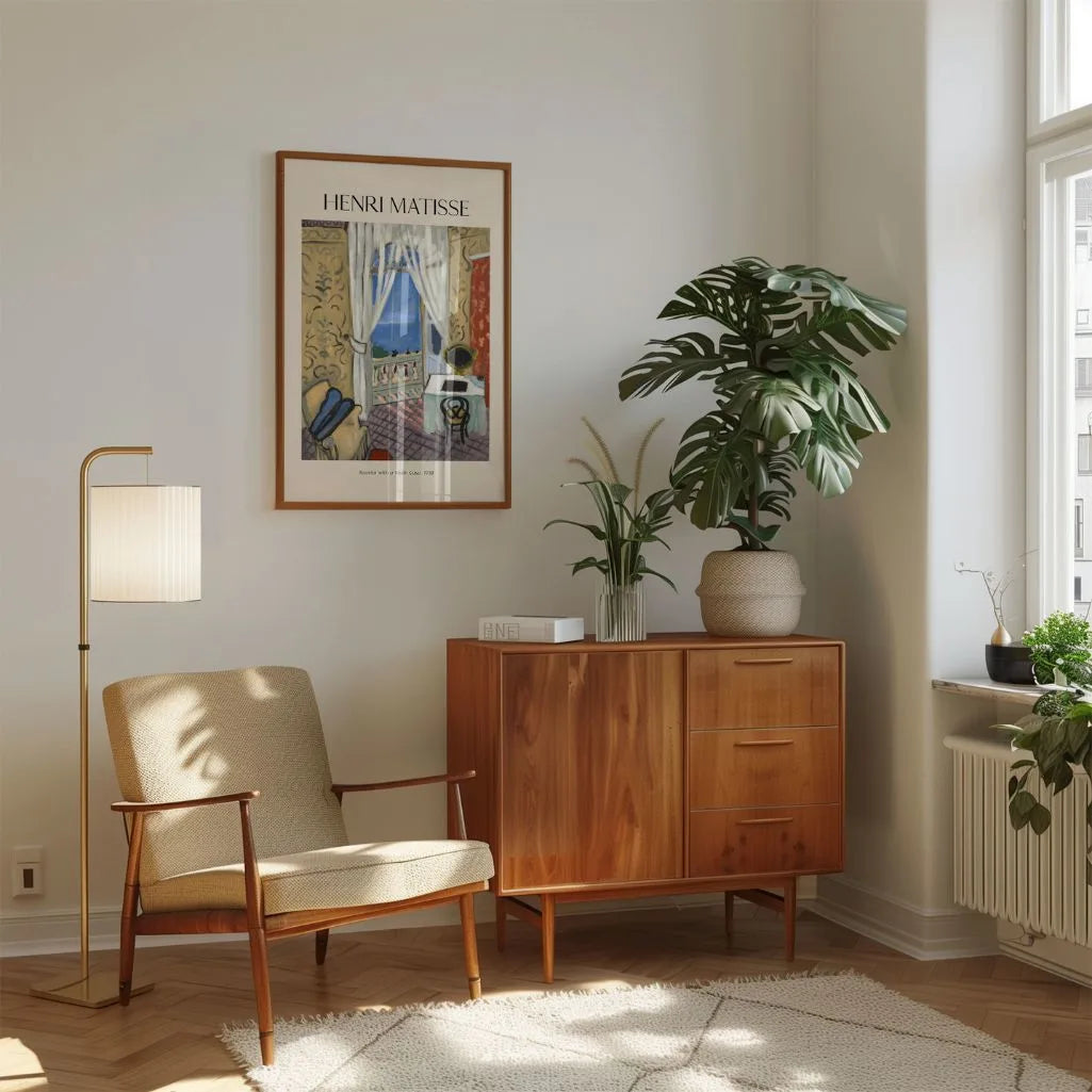 Henri Matisse – Interior con estuche de violín Póster