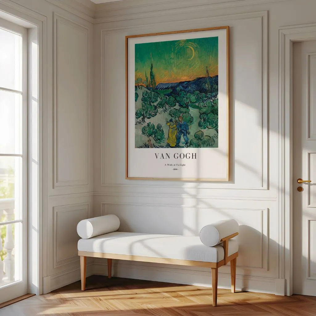 Póster Vincent van Gogh – Paseo al atardecer