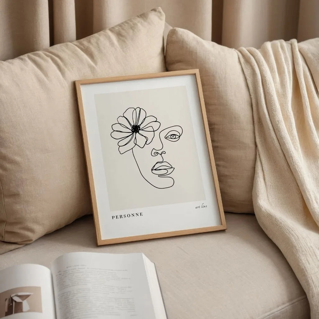Póster – Rostro floral