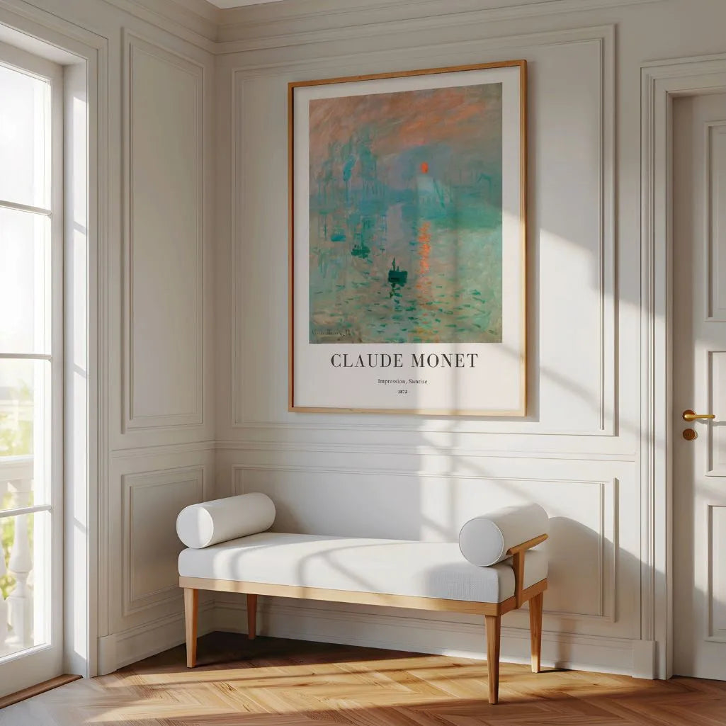 Claude Monet – Impresión, sol naciente Póster