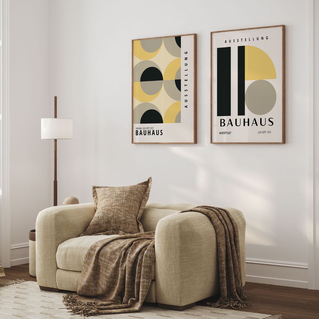 Bauhaus Geometría – Set de 2 pósteres