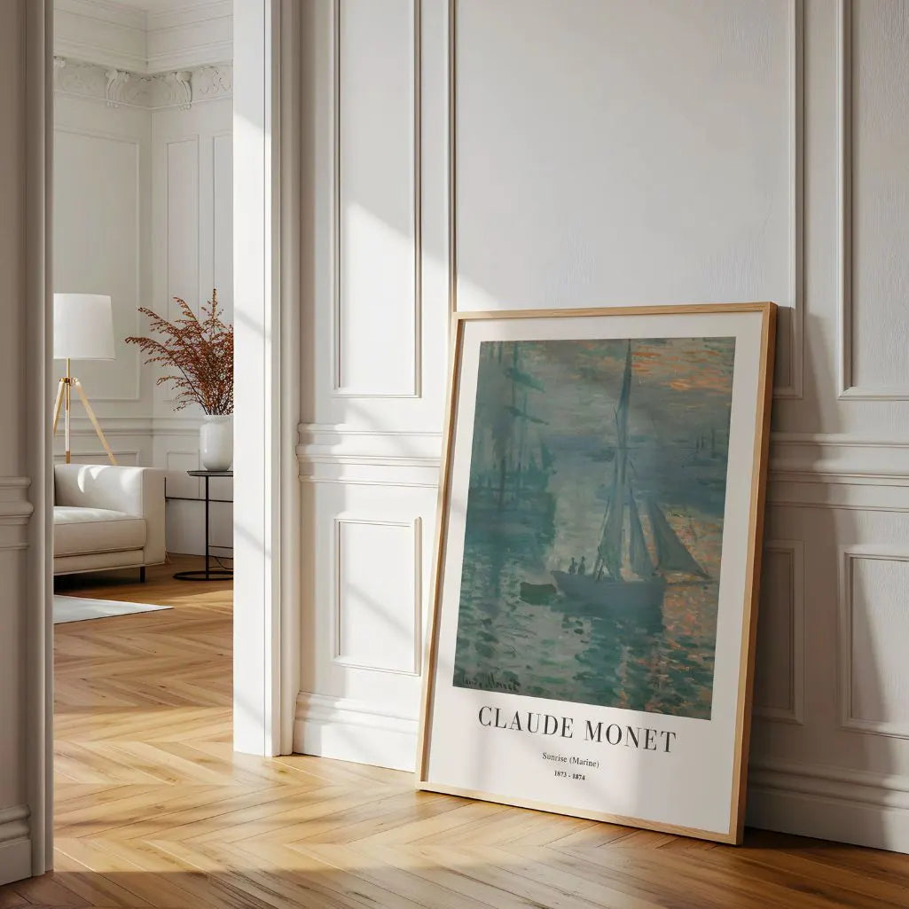 Claude Monet – Amanecer (Marina) Póster