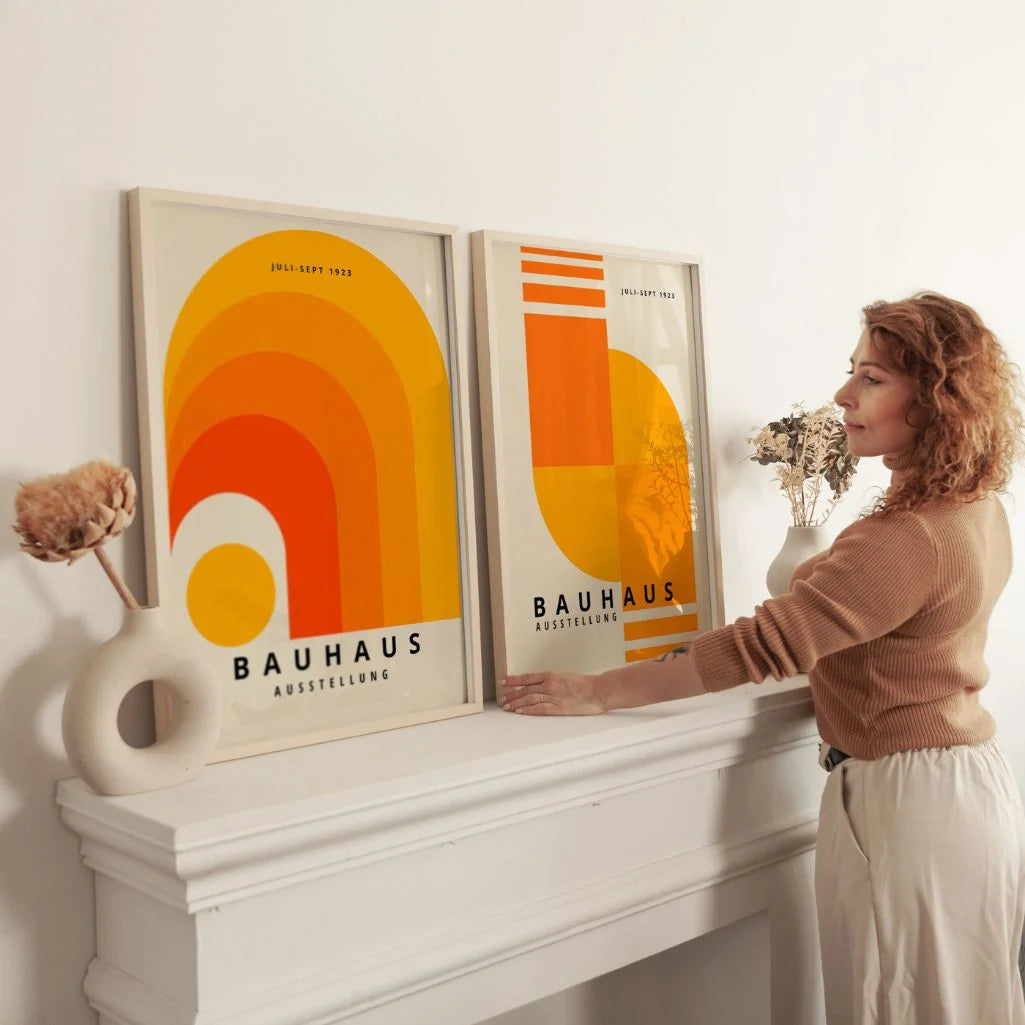 Bauhaus Energía Naranja – Set De 2 Pósteres