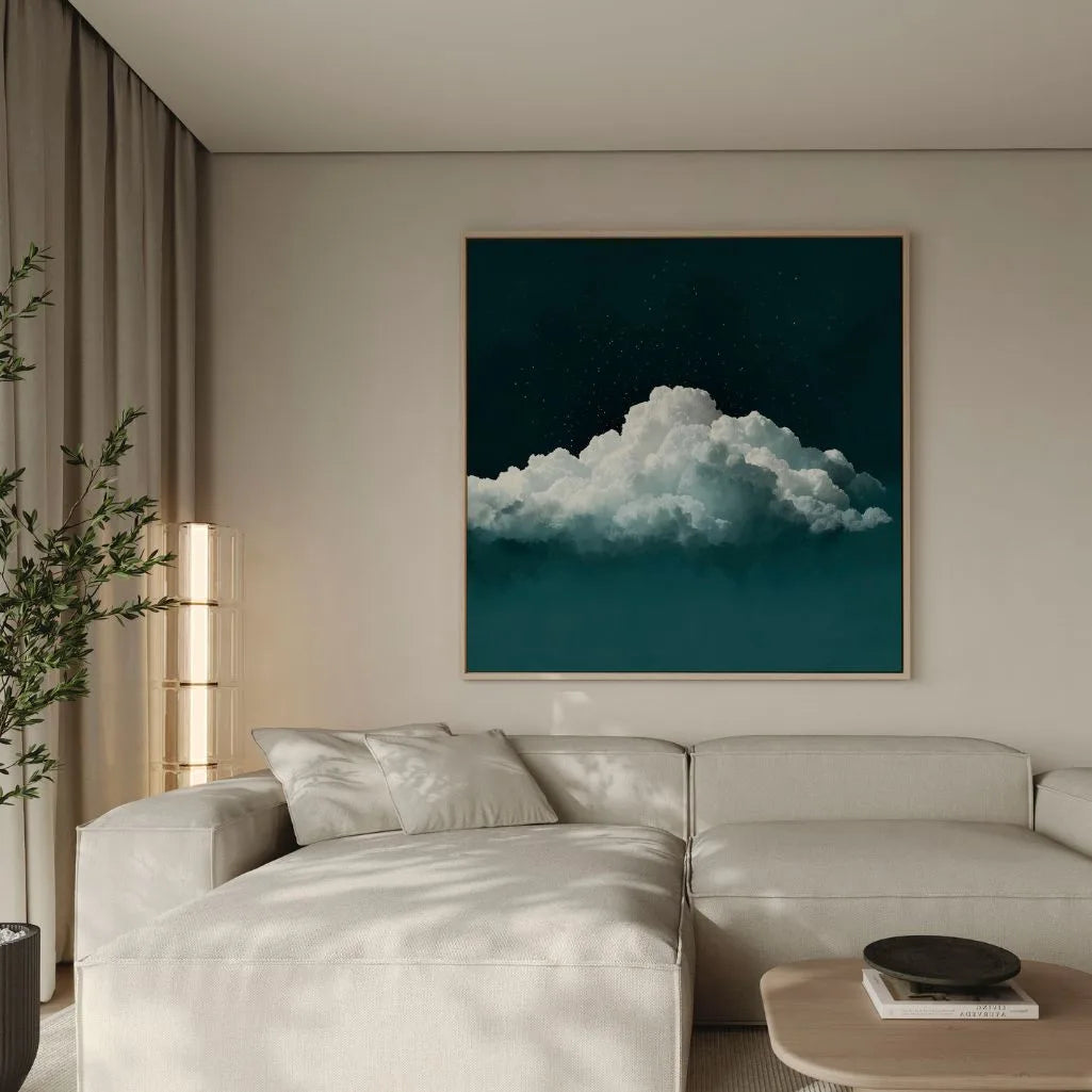 Lienzo enmarcado – Cielo verde