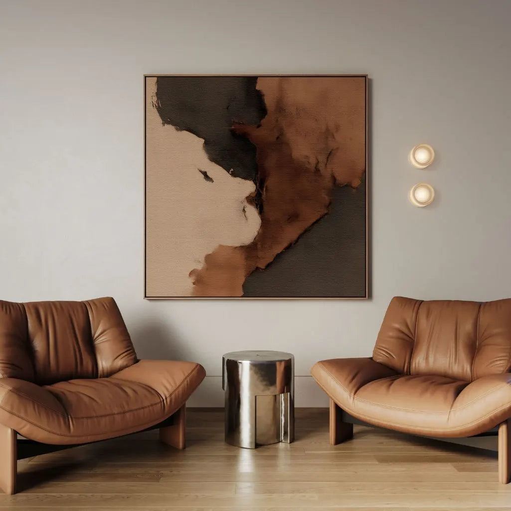 Lienzo enmarcado – Abstracto oscuro