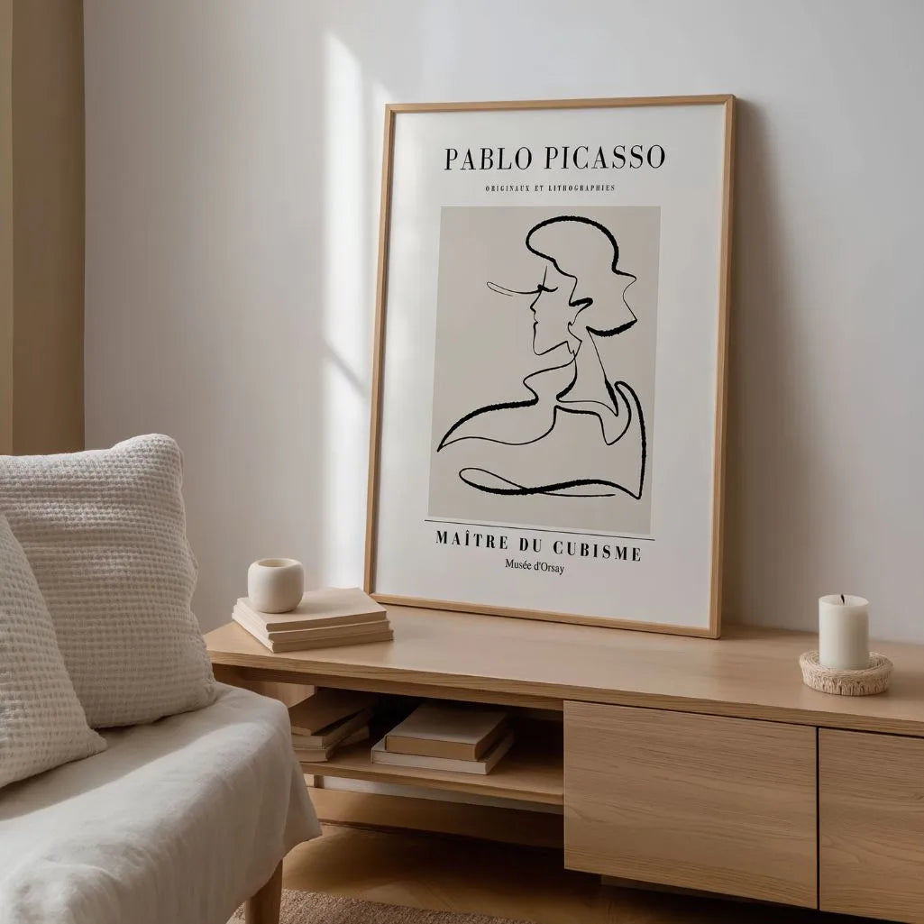 Póster inspirado en Pablo Picasso – Perfil de artista