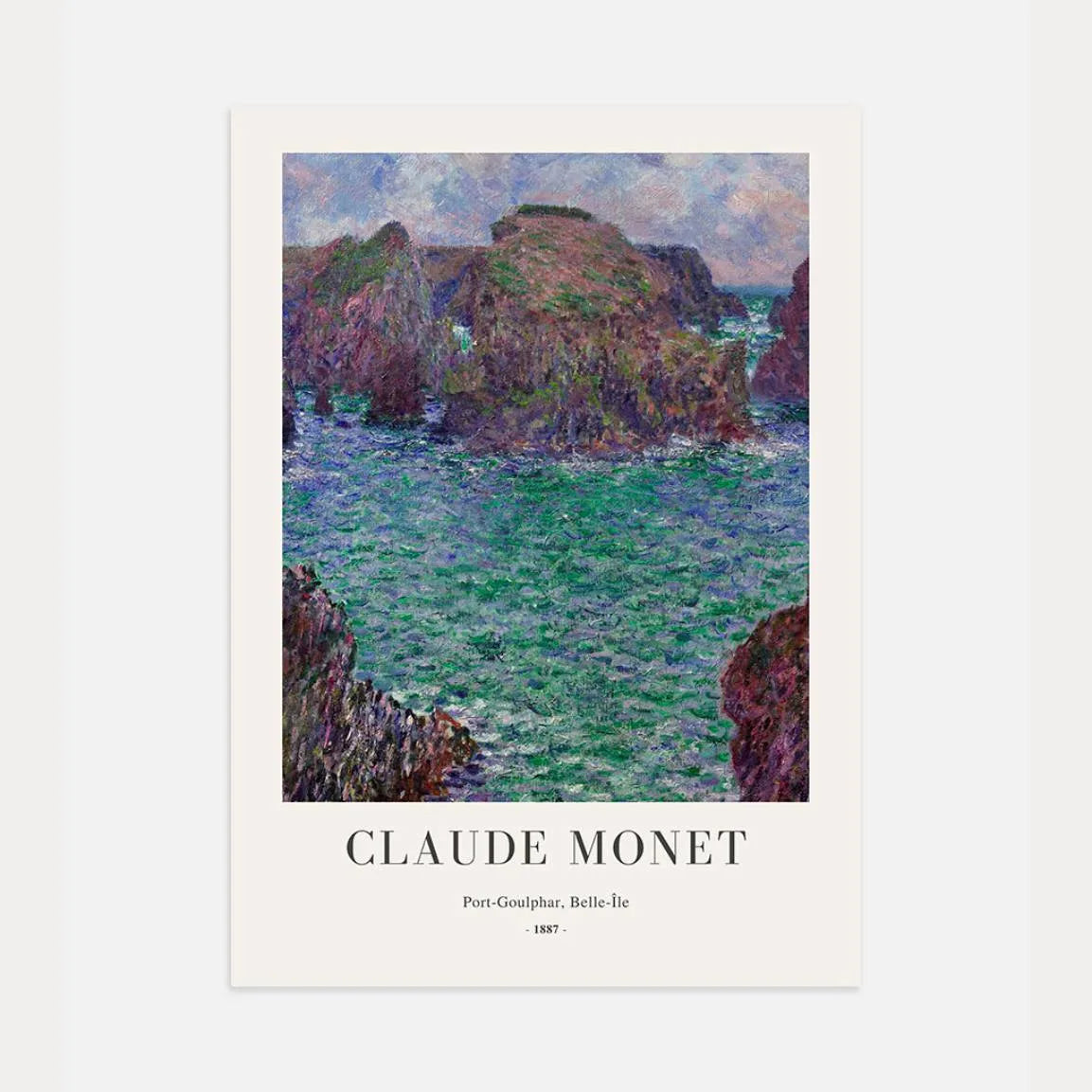 Póster Claude Monet – Port-Goulphar, Belle-Île