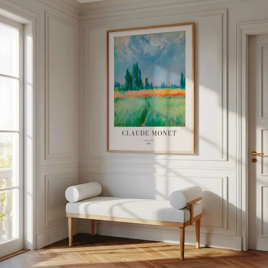 Claude Monet – Campo de trigo Póster