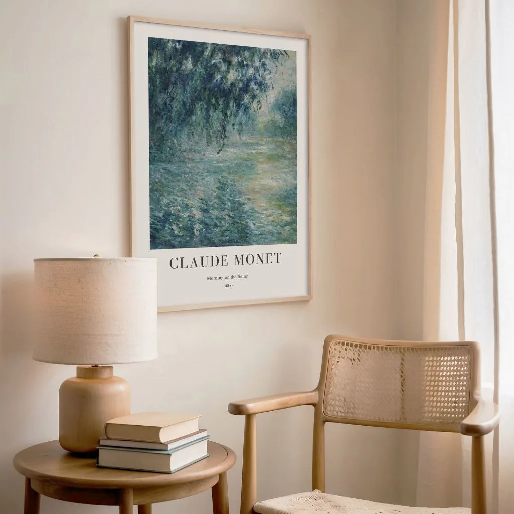 Claude Monet – Mañana en el Sena (1898) Póster