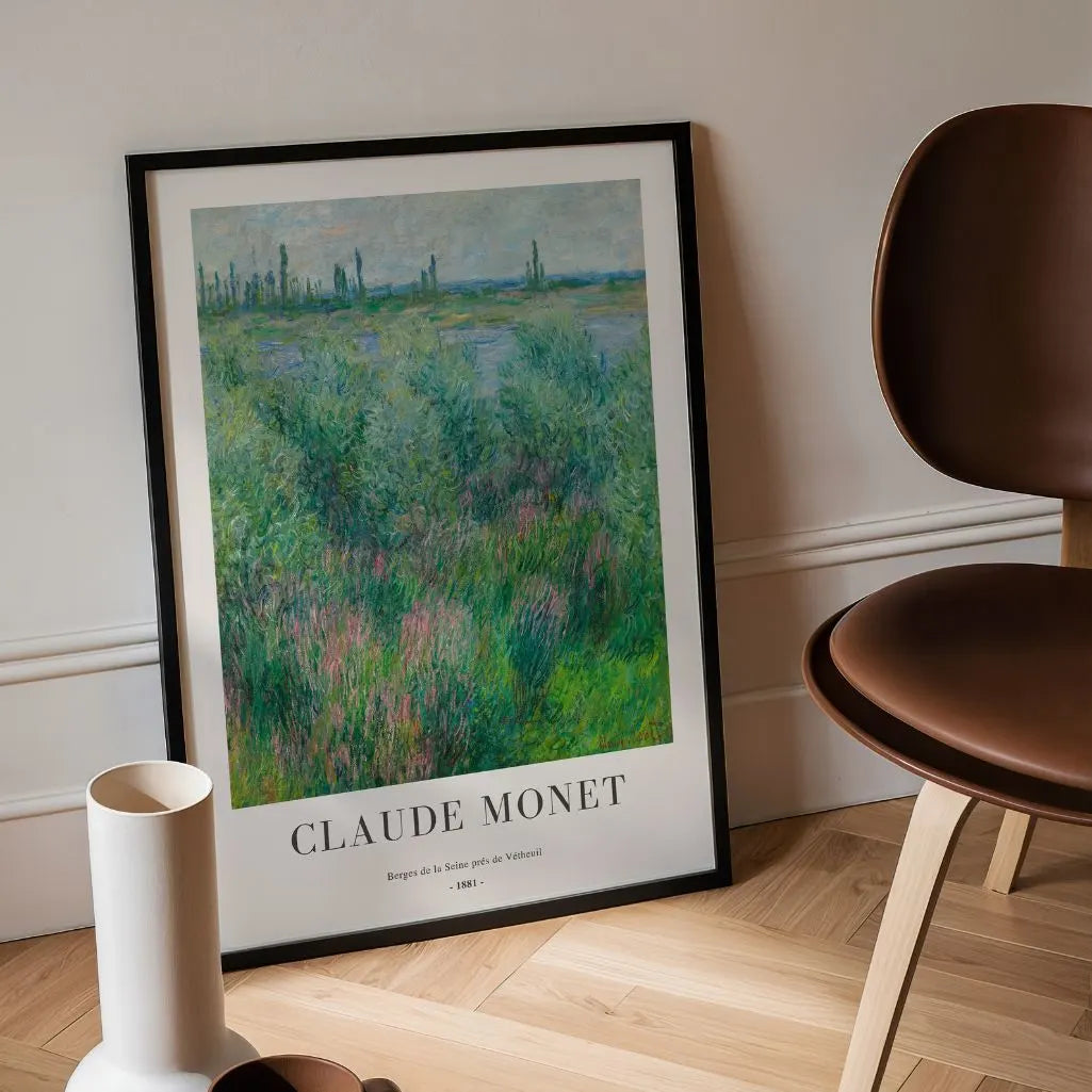 Claude Monet – Orillas del Sena cerca de Vétheuil (1881) Póster