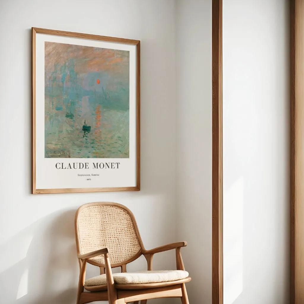 Claude Monet – Impresión, sol naciente Póster