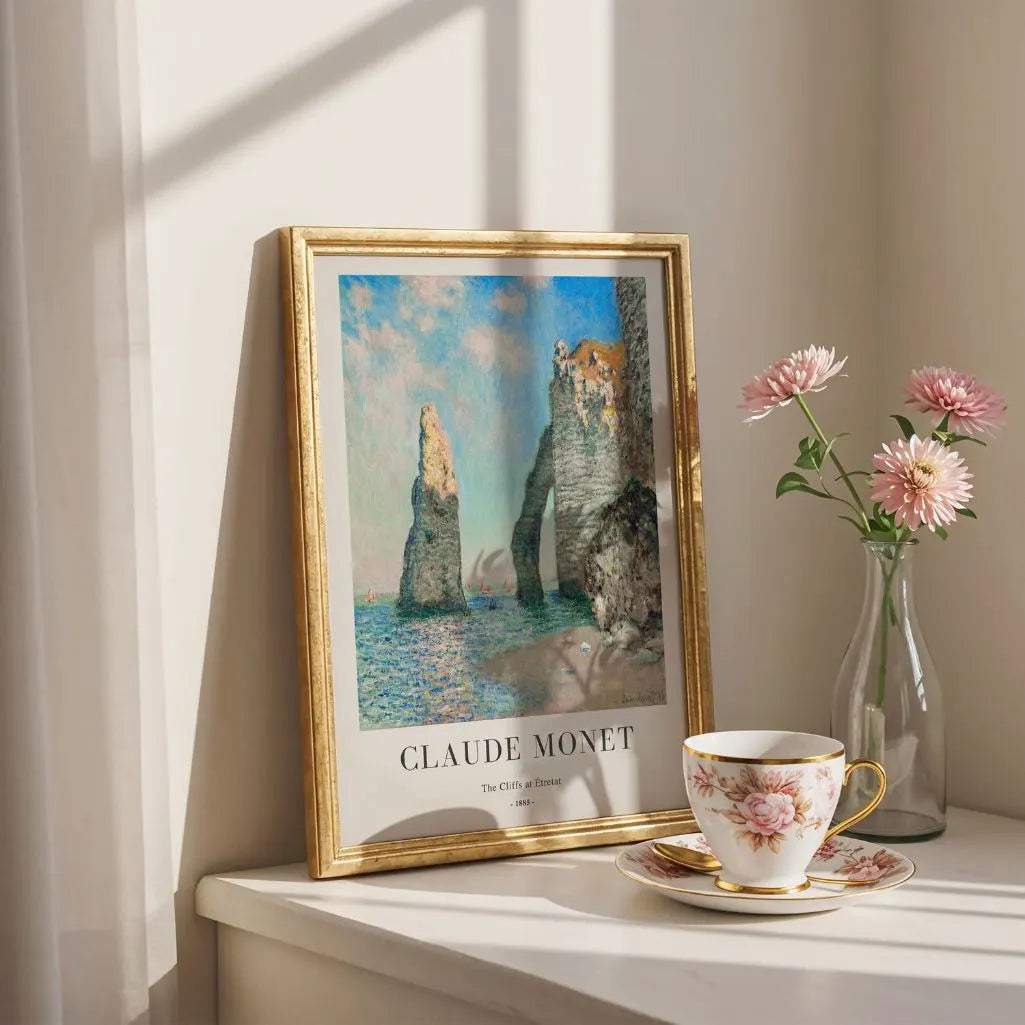 Póster Claude Monet – Acantilados de Étretat