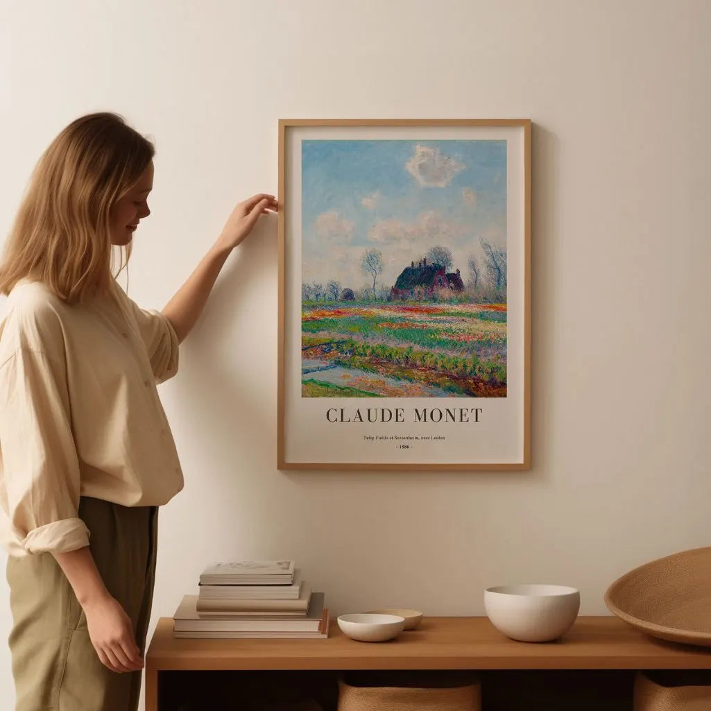 Claude Monet – Campos de tulipanes en Sassenheim (cerca de Leiden) Póster