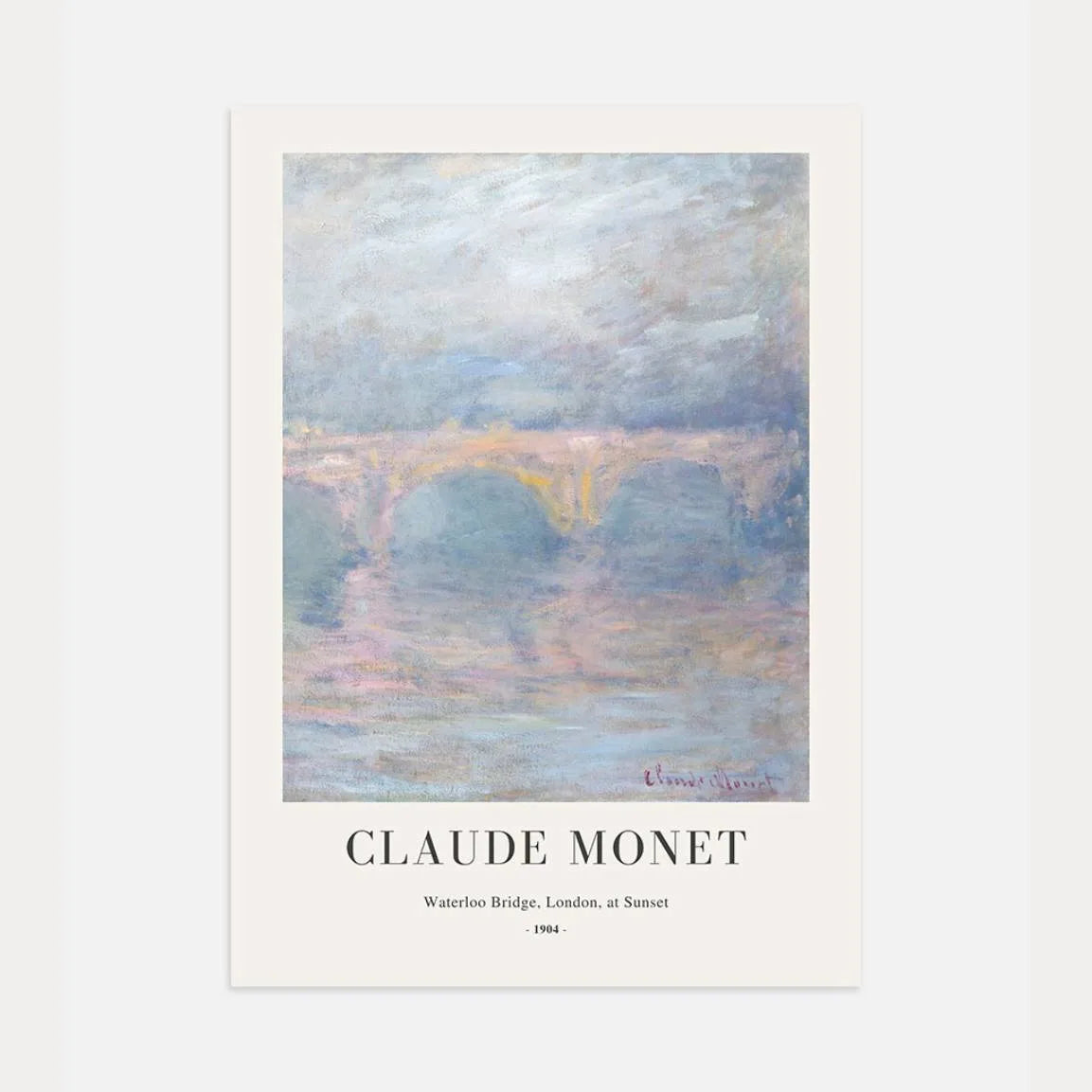 Monet Póster Atardecer