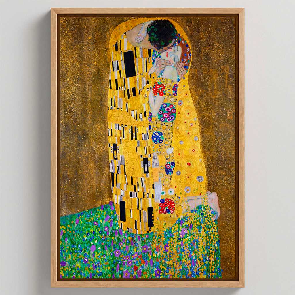 Lienzo enmarcado – El Beso